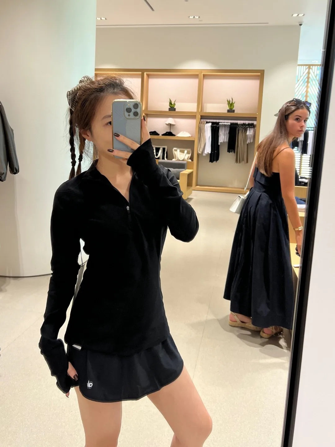 Black Fashion Slim Fit Yoga Top Korean Style Half Zipper Long Sleeved Women's Jacket White Stand-up Collar Yoga Clothes